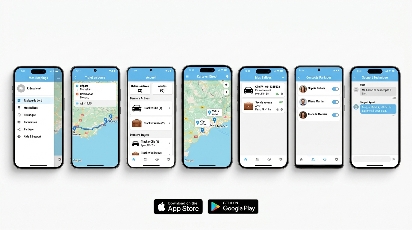 Application Beepings GPS